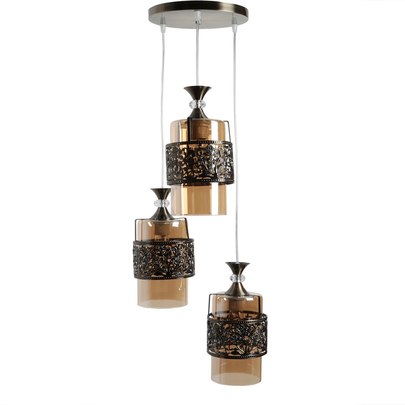 Antique Brass Metal Hanging Light
