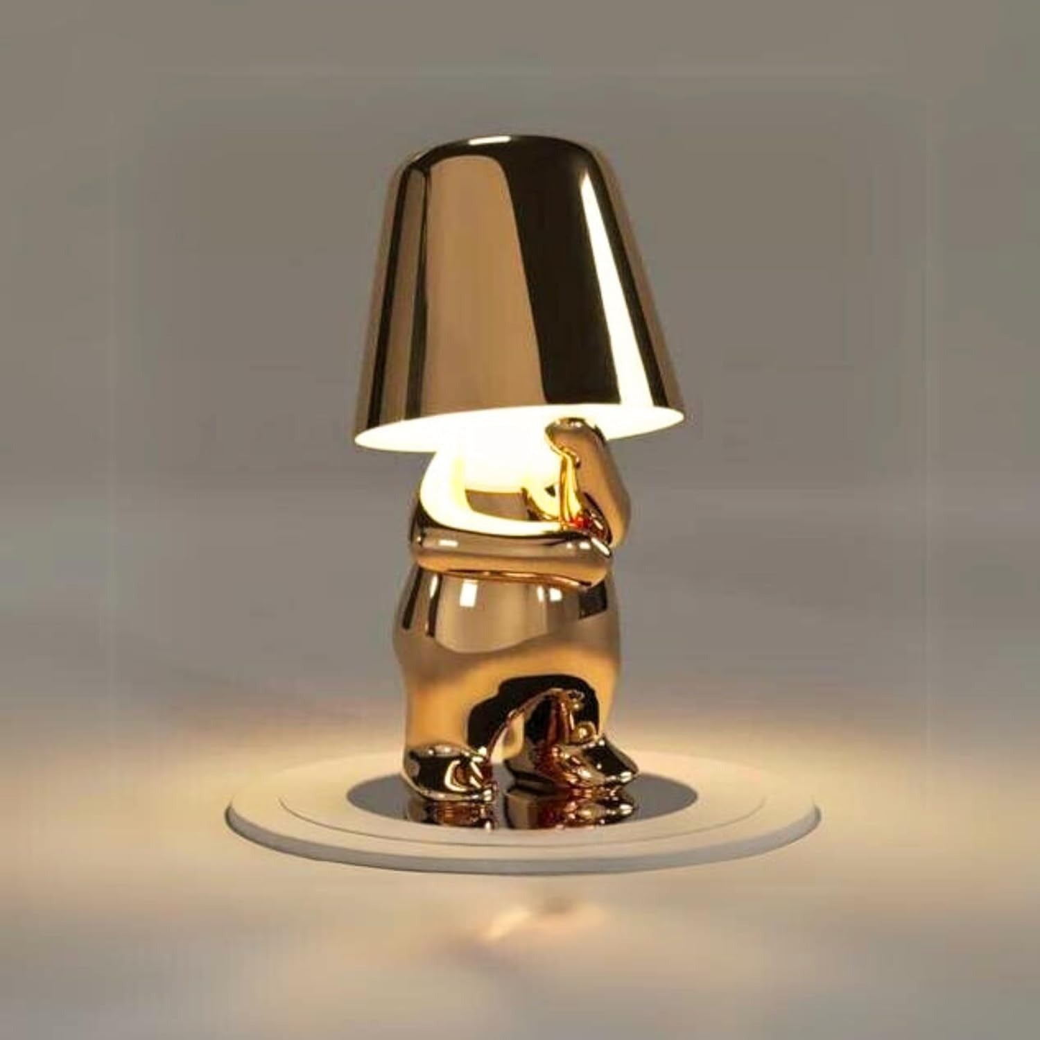 GlowMen Thinker Statue LED Table Lamp
