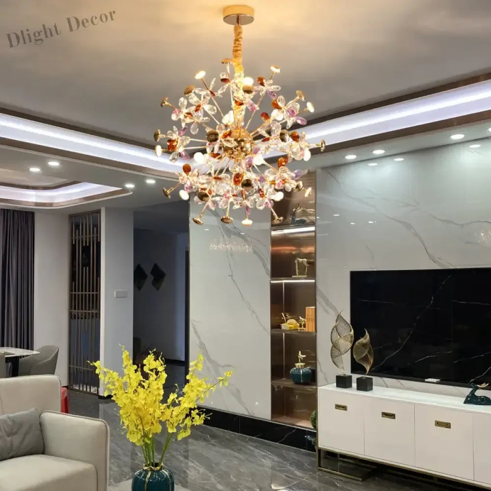 Luxury Color Crystal Restaurant Chandelier