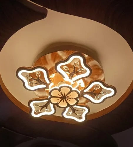 600Mm Low Ceiling Light With Fan Led Chandelier
