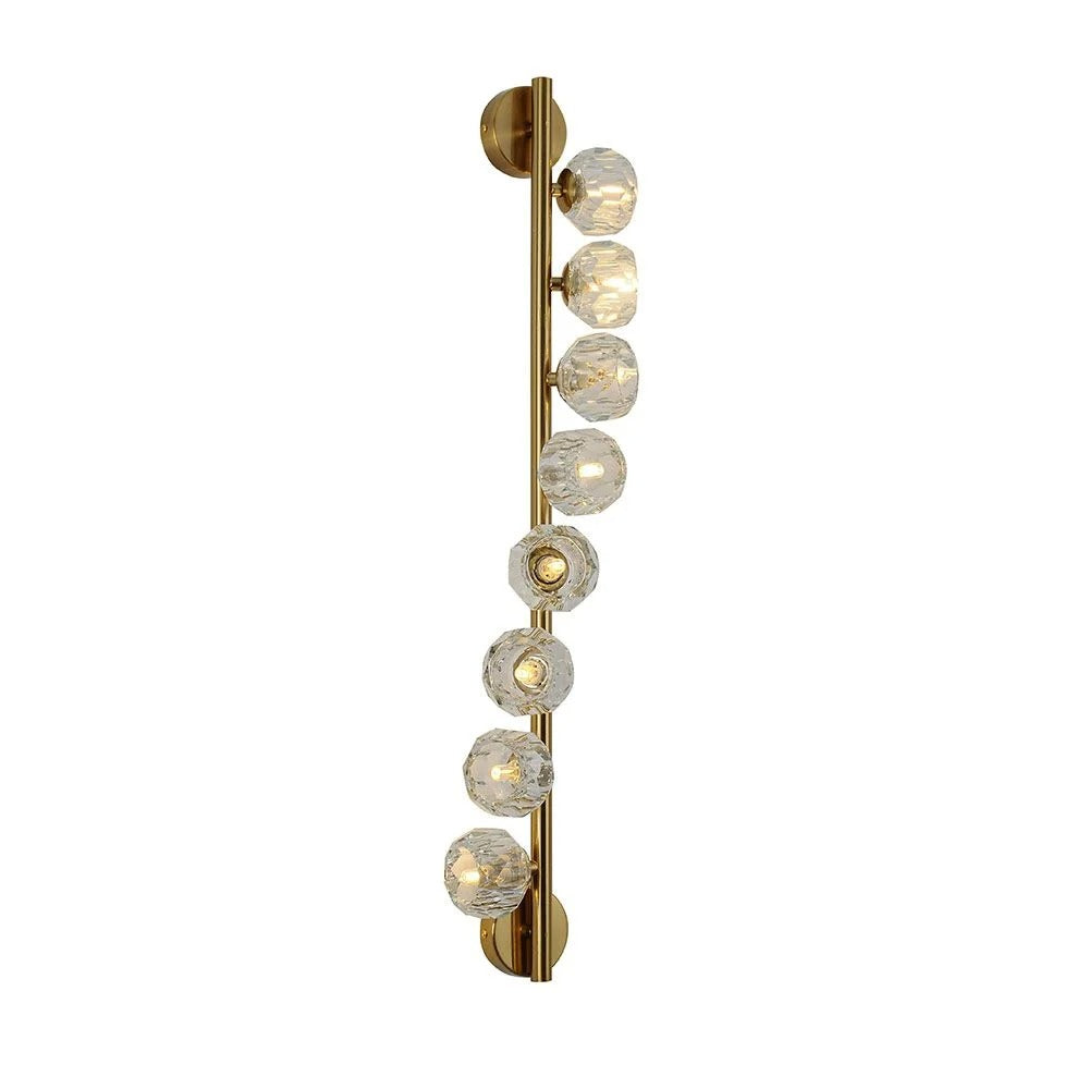 Delfina Wall Bracket - Metal+Crystal - Antique Brass -