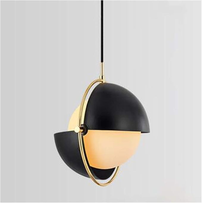 Pendant Light Glass Lampshade Metal Hanging Light