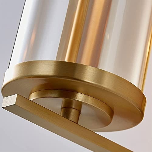 Modern Wall Mount Sconce Fixture Brass Glass Wall Lamp
