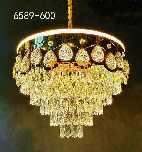 Crystal Sunburst Hanging Chandelier, Glossy Look ₹ 15,750/PieceGet Latest Price