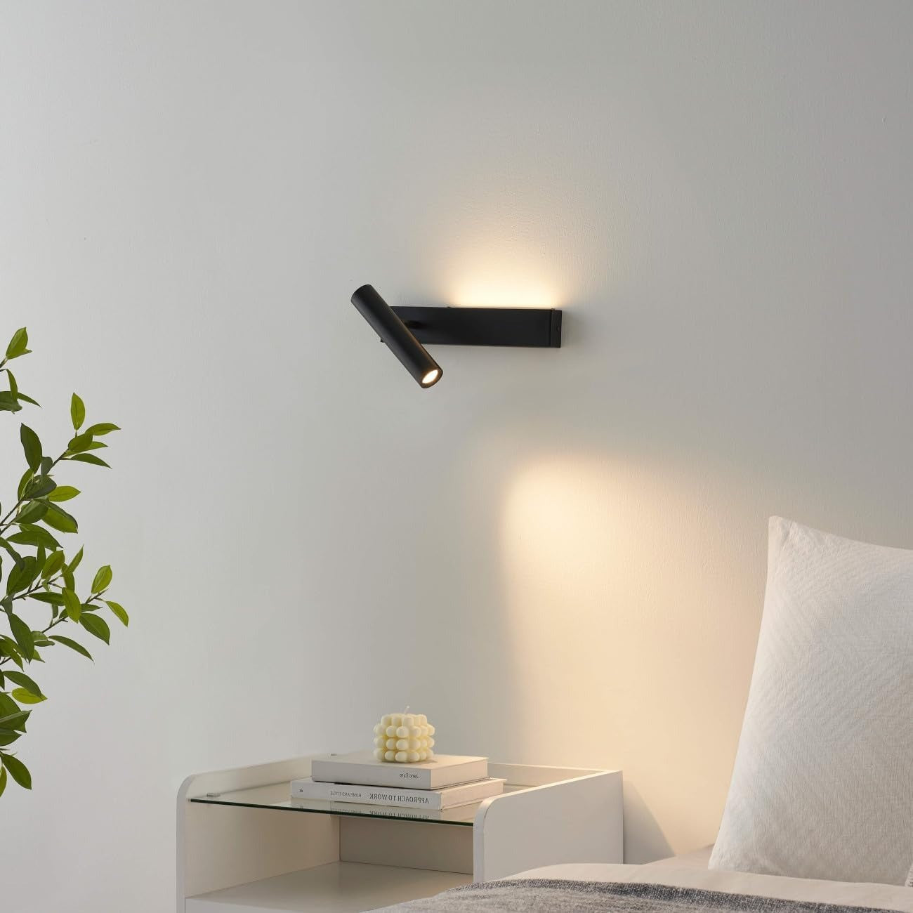 Black Sport Light Headboard Reading Light