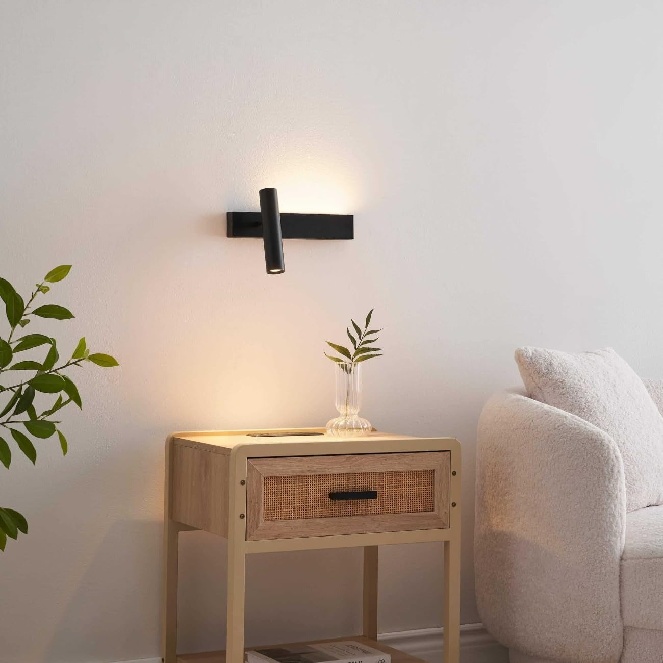 Black Sport Light Headboard Reading Light