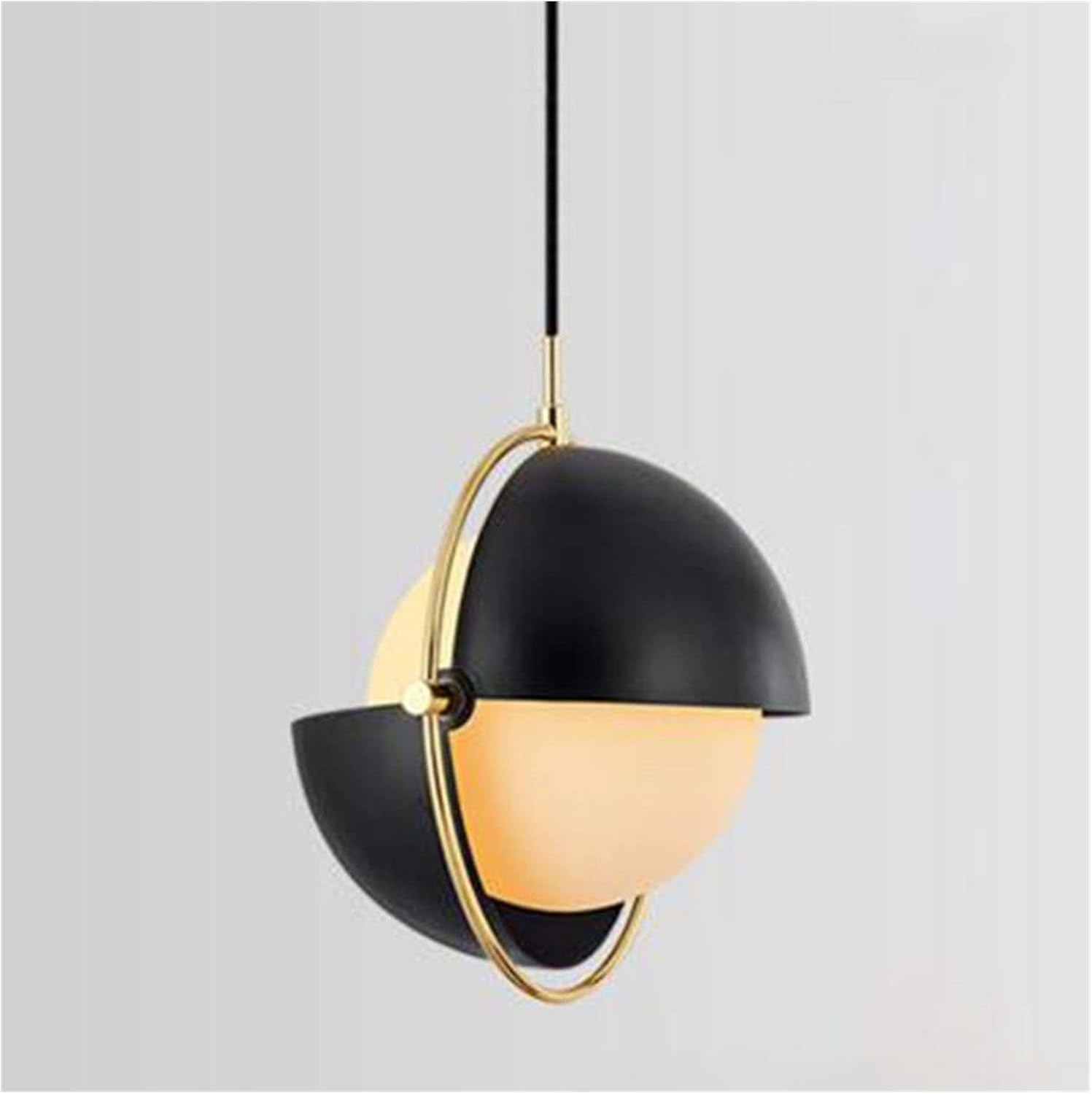 Pendant Light Glass Lampshade Metal Hanging Light