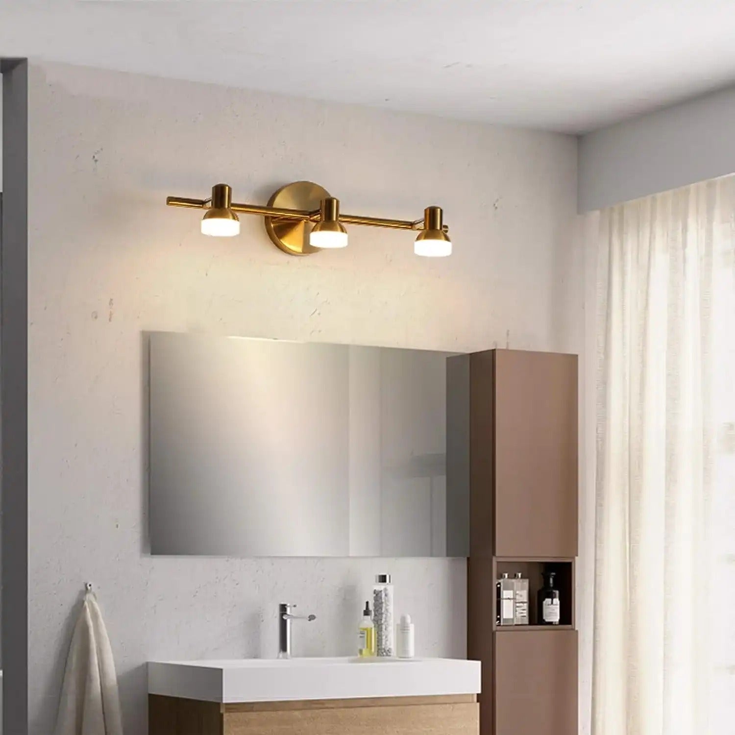 MODERN GOLDEN BODY LED MIRROR LIGHT