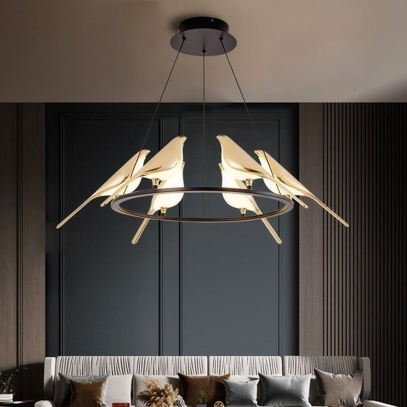 Cool White Birds Shape Ceiling Pendant Light