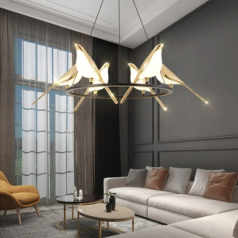 Cool White Birds Shape Ceiling Pendant Light