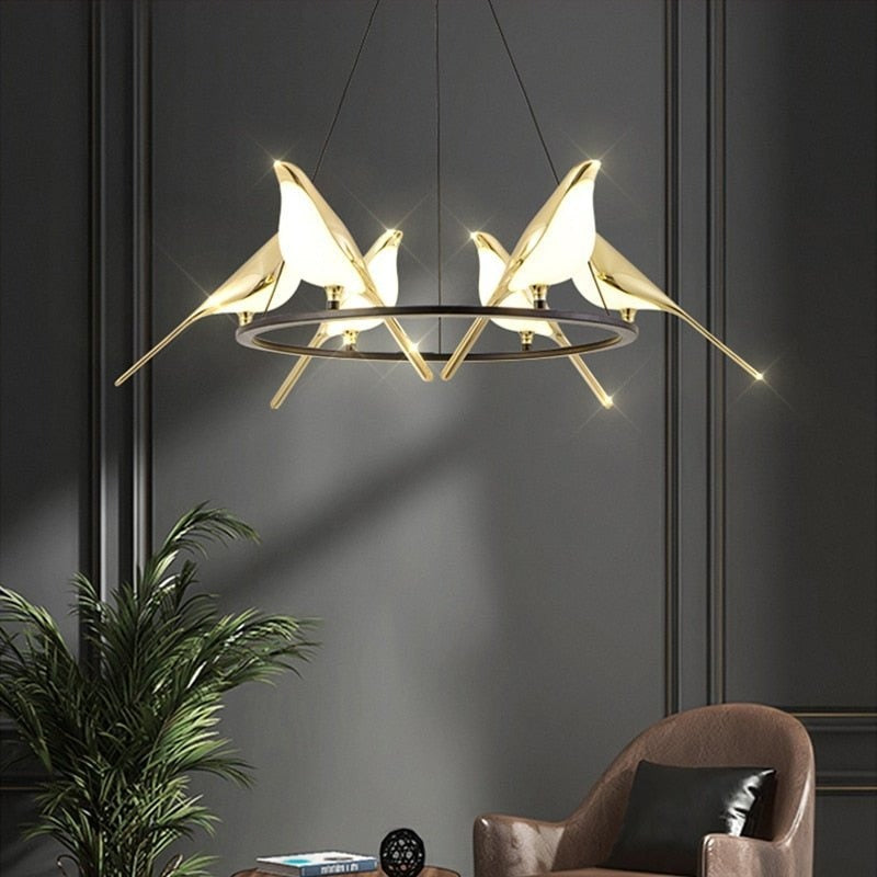 Cool White Birds Shape Ceiling Pendant Light