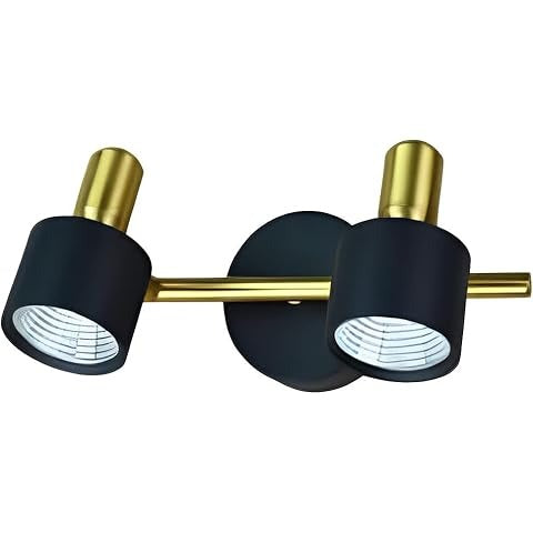 Led Bathroom Vanity Picture Mirror 3 Light Black Gold Wall Lamp