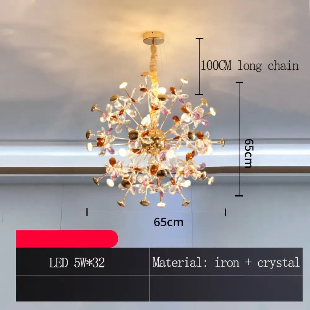 Luxury Color Crystal Restaurant Chandelier