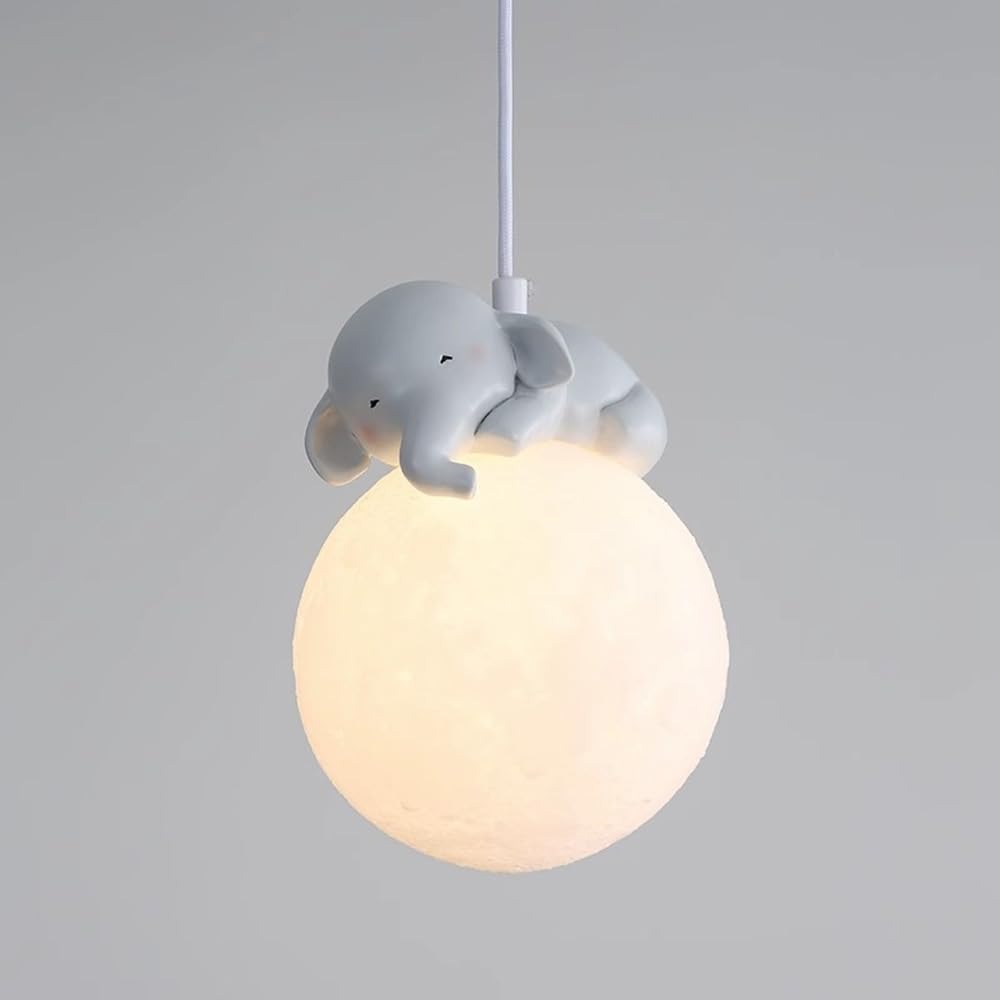 Dimmable Animal Cartoon Planet Hanging Lamp for kids room