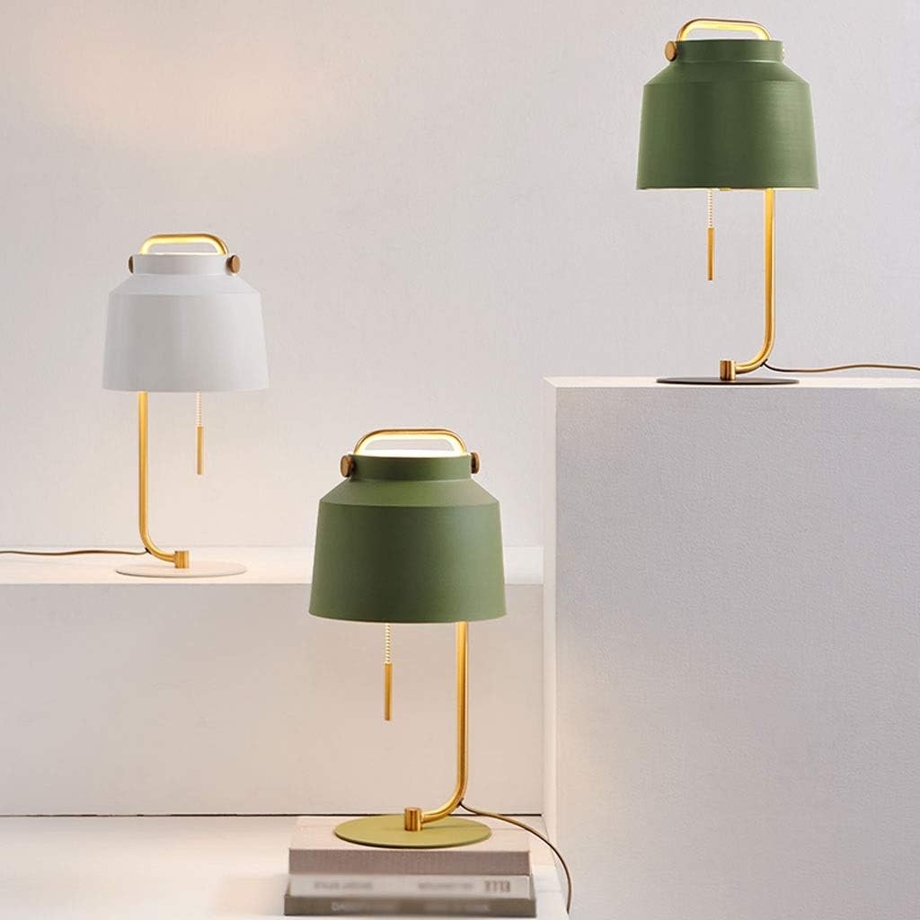 Lamp Bedside Wrought Iron Bedroom Table Lamp Simple and Modern Bedside Desk Lamp
