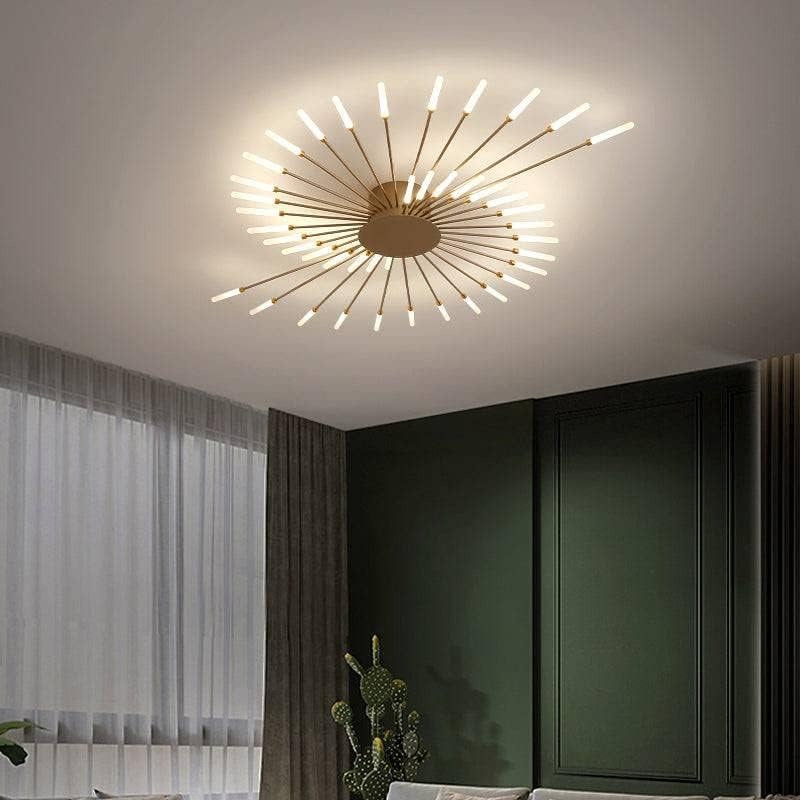 Gold Body AcryIic LED Chandelier Ring
