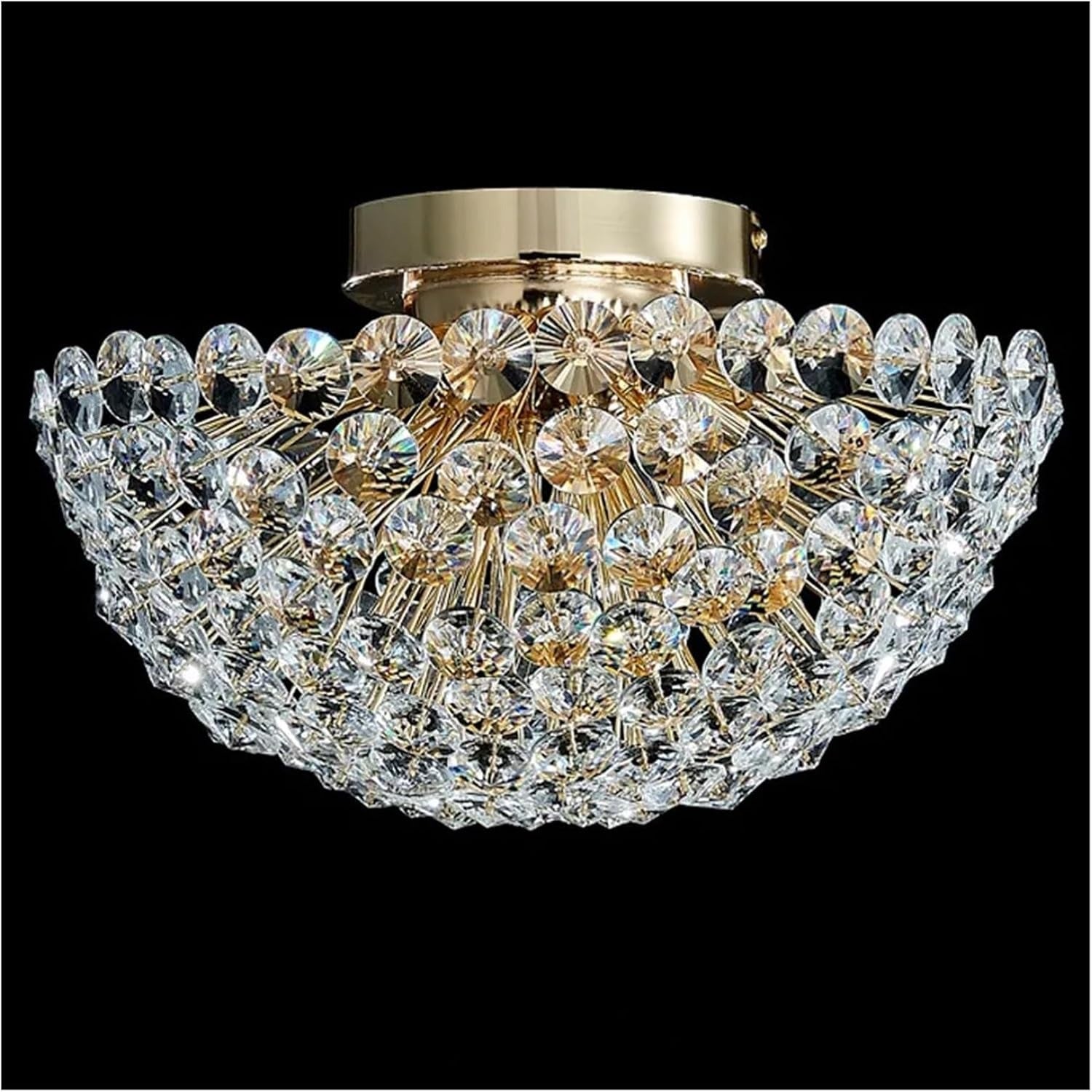 Modern Crystal Ceiling Light Fixture Suitable Compatible