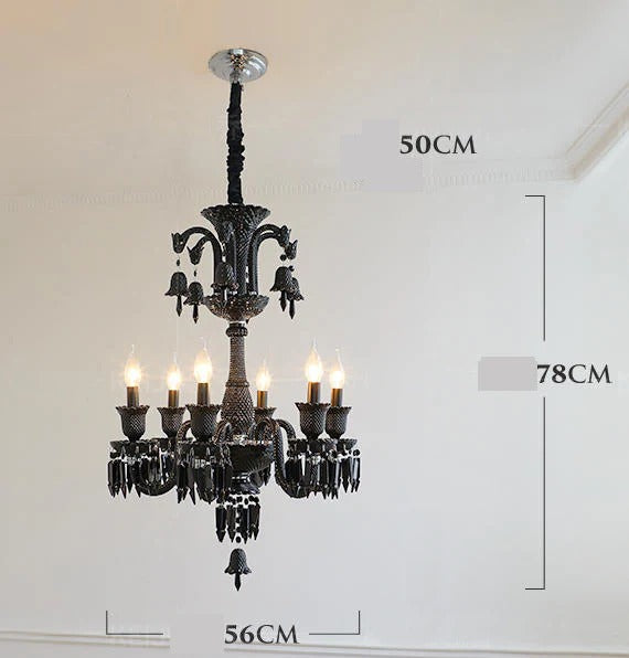 Black Crystal Chandelier