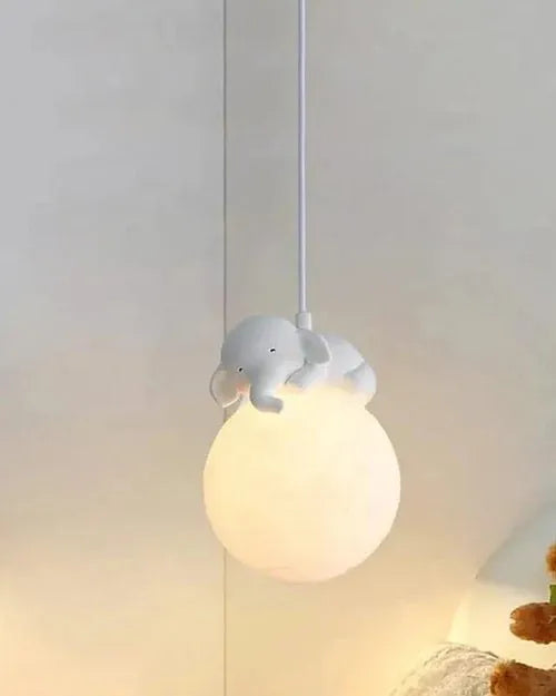 Elephant Shaped Moon Led Modern Hanging Light